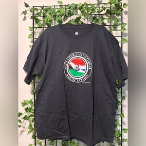 Fruit of the Loom Black Short-Sleeve Tee with Multicolor Emblem